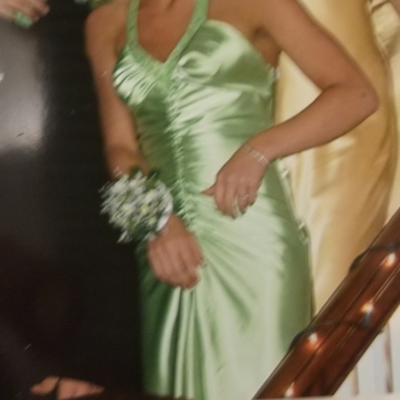 Lime Green Prom Dress - Picture 4 of 4